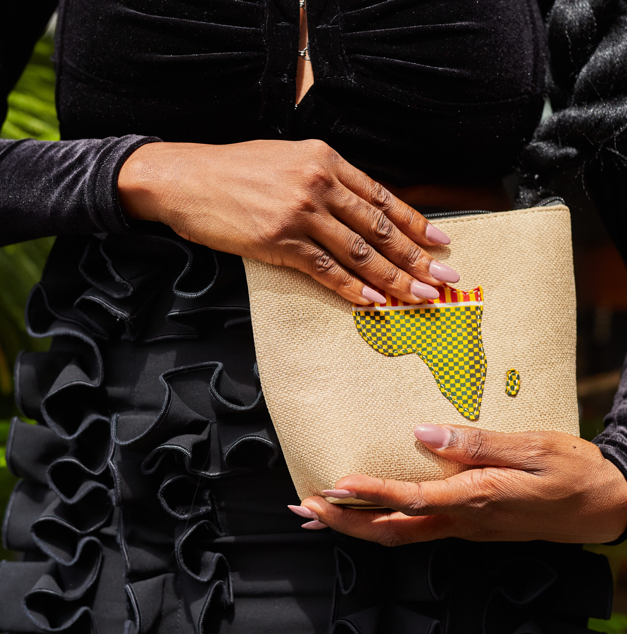 African Map Purse