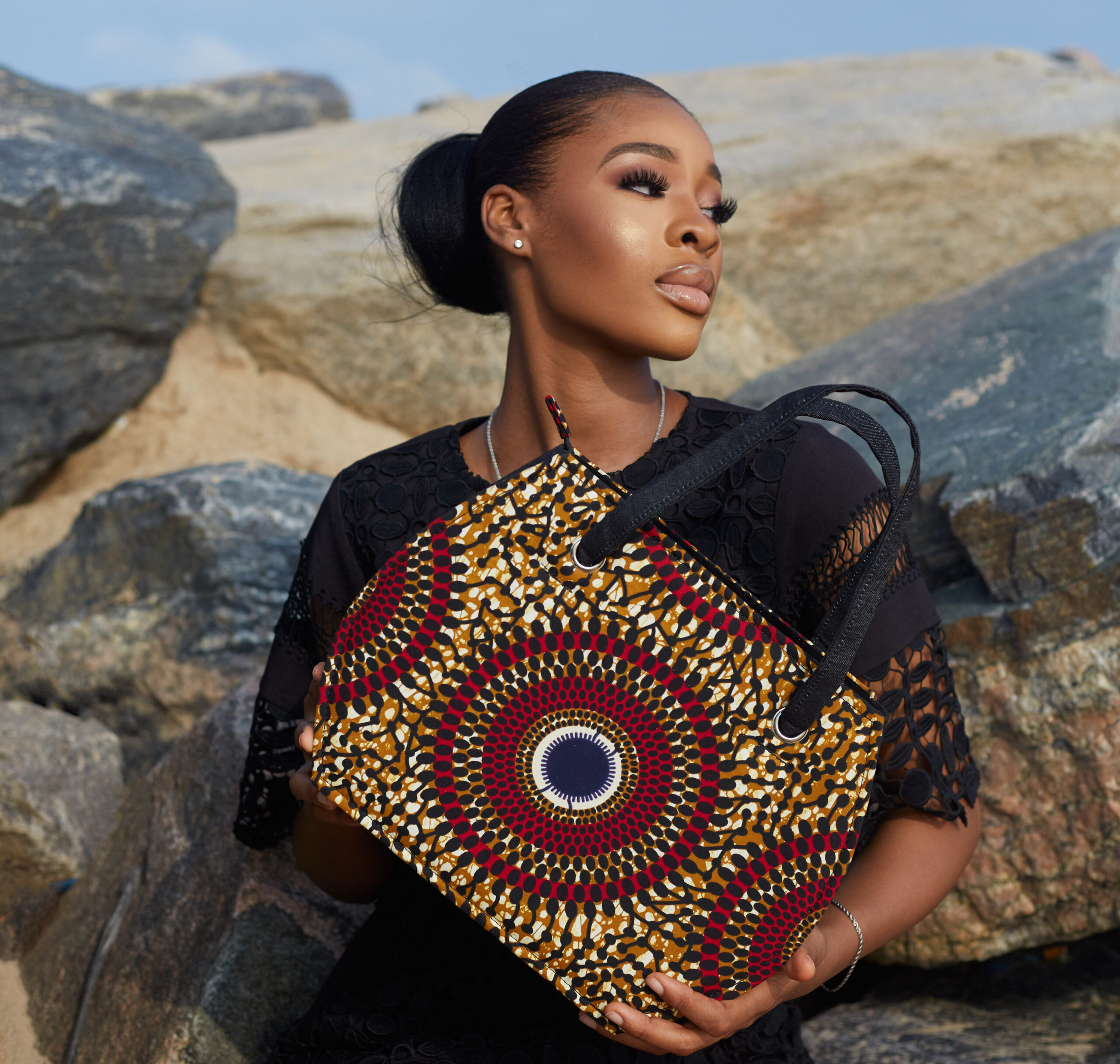 Brown Record Uche Bag