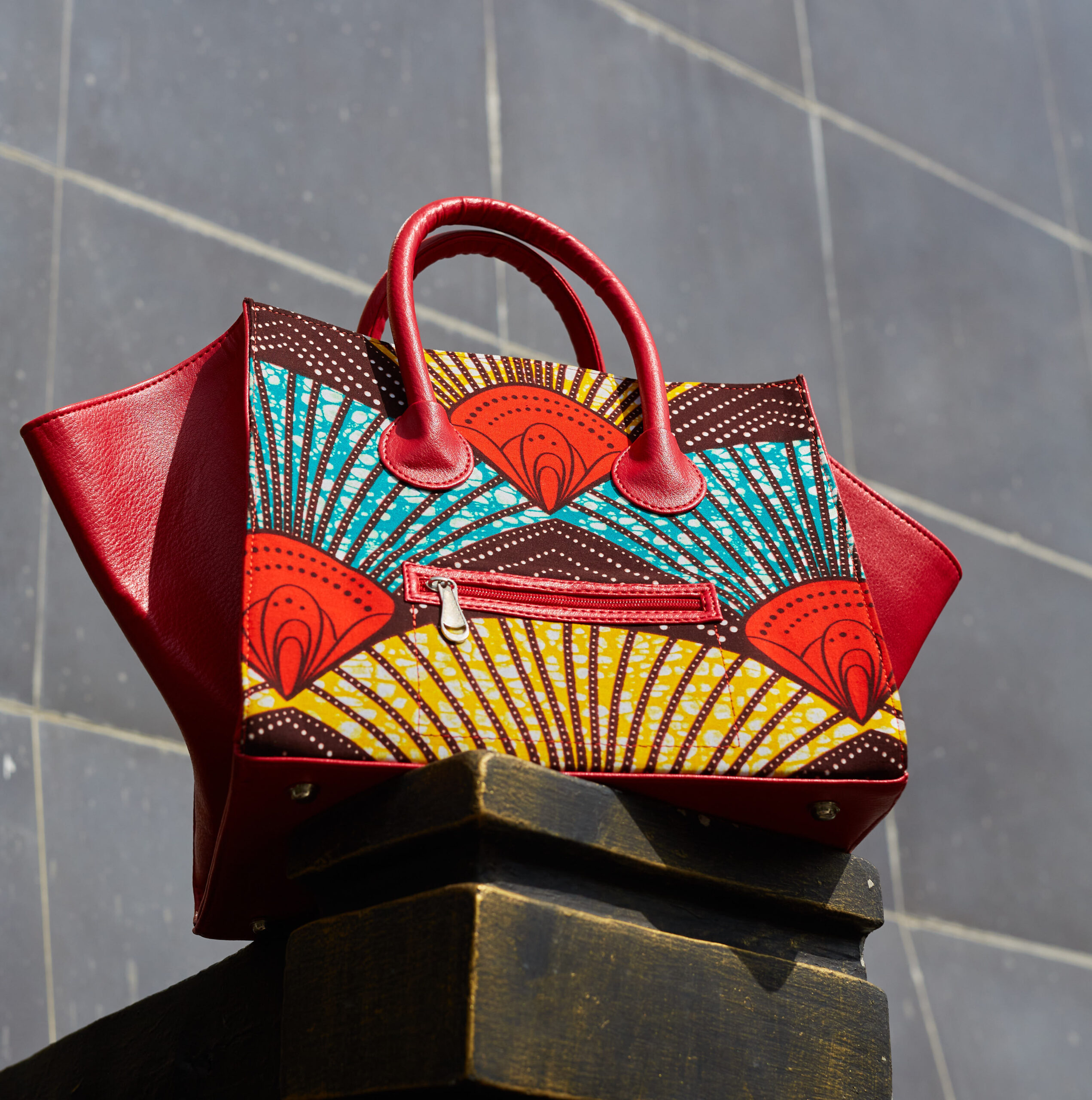 Denike Red Tote Bag