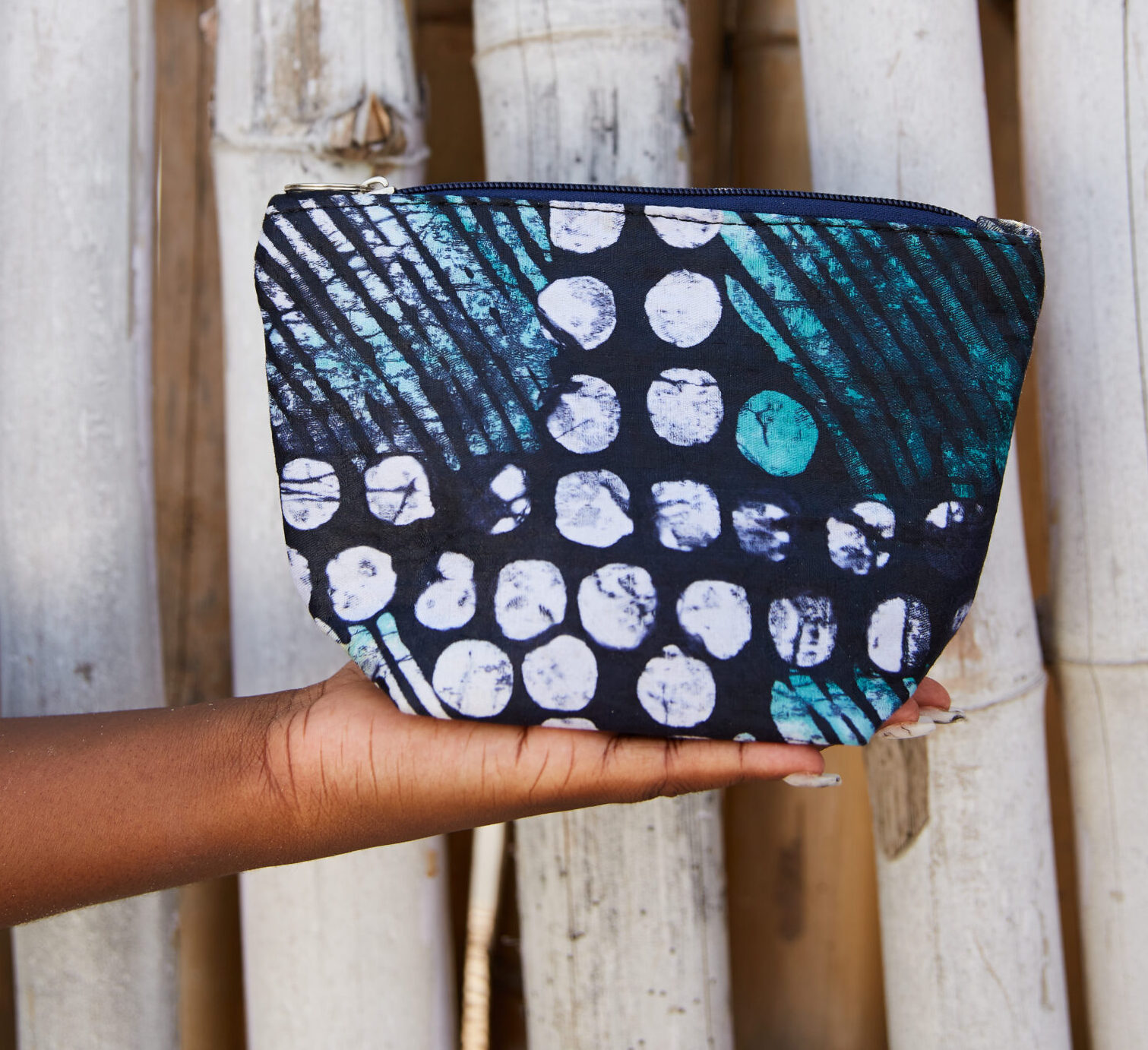Pokadot Adire purse