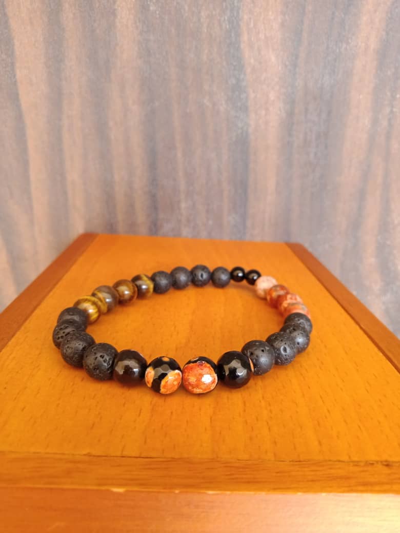 Onyx, Lava, Tigereye and Agate Stones