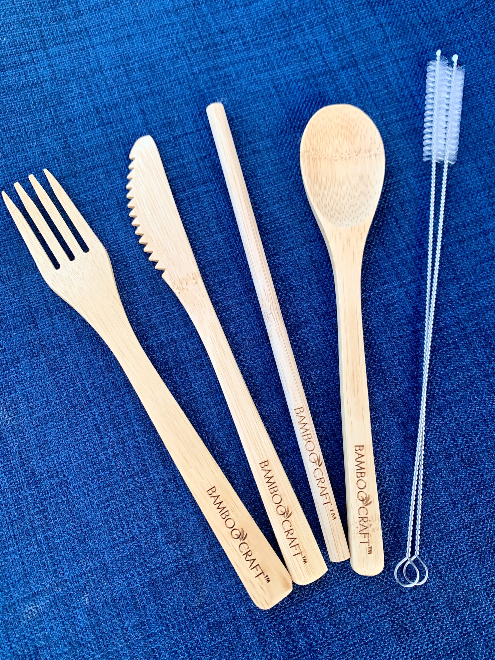 6-piece Bamboo-Craft Flatware Travel kit
