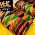 Kente Cloth African Fabric Authentic Ghanaian Handwoven Cloth, Blue Fathia  Fata Nkrumah Design, One Large Piece – African Beads & Fabrics